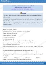 Đề thi học kì 2 KHTN 6 Kết nối tri thức - Đề số 7